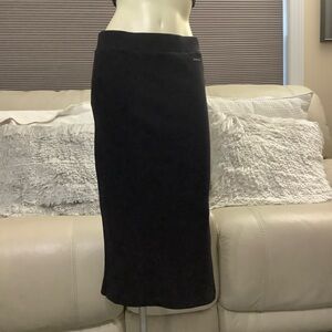 Calvin Klein Jeans Black Midi Pencil Skirt Cocktail